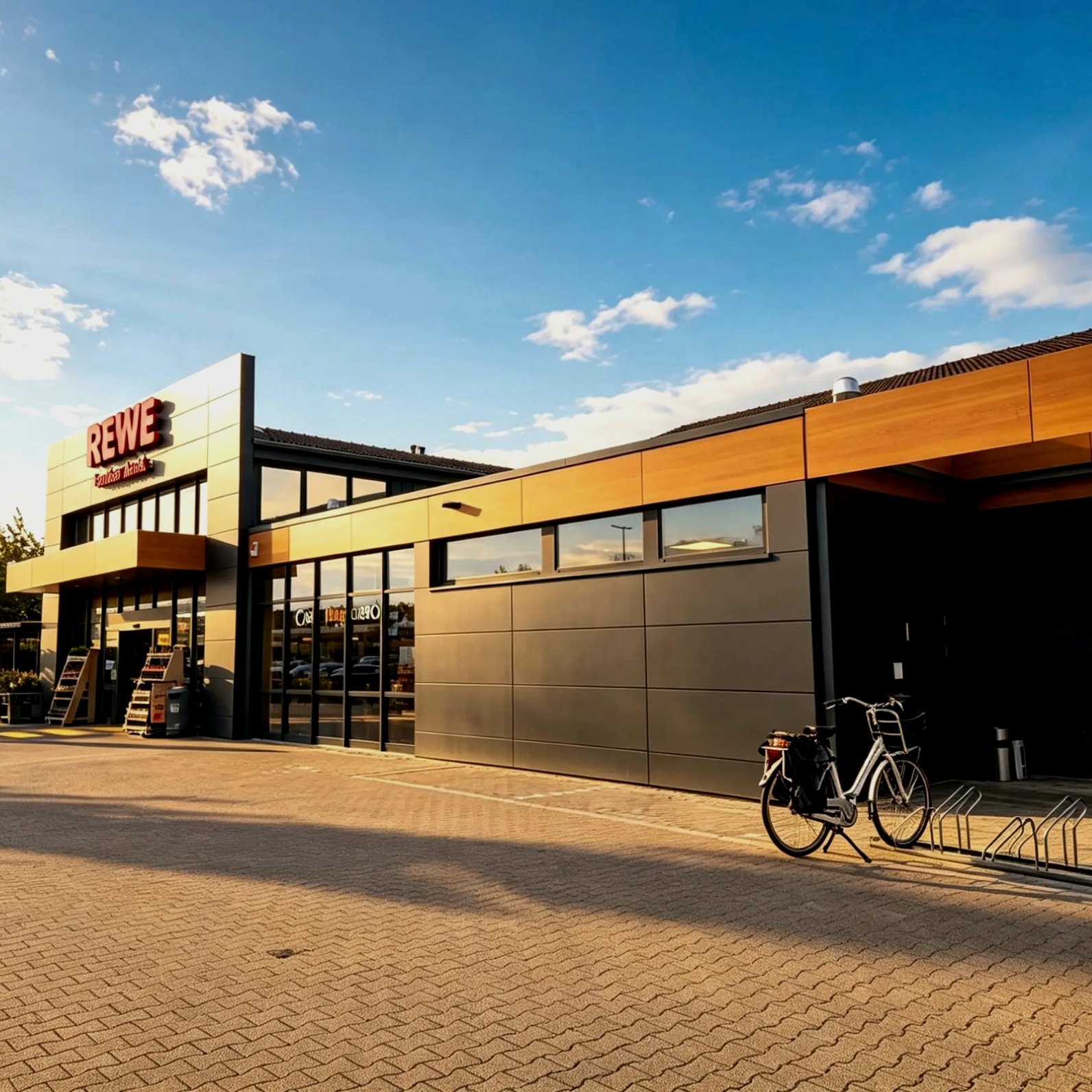 Fertig gestaltetes Dach eines Gewerbebaus von PW Bedachungen